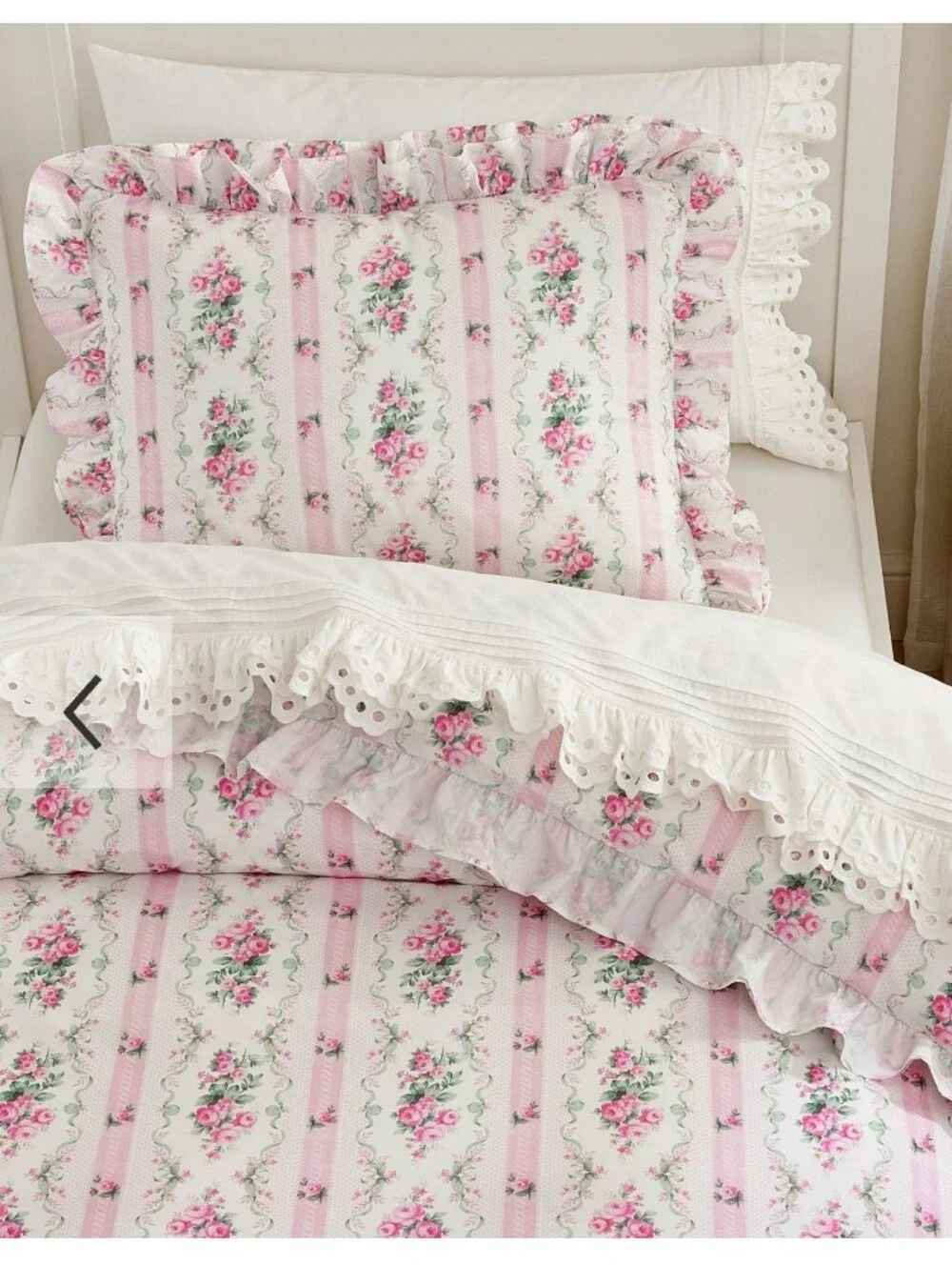 Loveshackfancy Dreamy Days Ruffle Organic Cotton Duvet & Shams